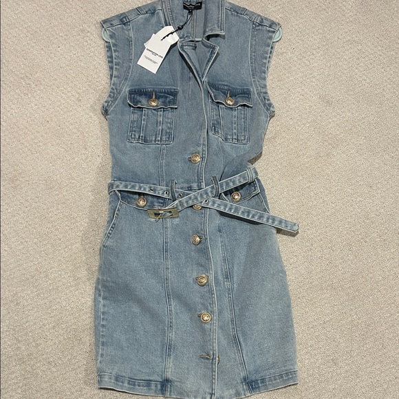 Generation Love Dresses & Skirts - Generation Love Blue Denim Sleeveless Dress